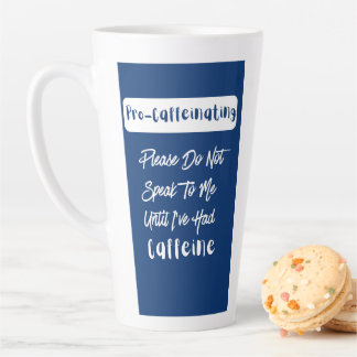 Pro-Koffeinat spricht nicht mit mir bis Koffein Milchtasse