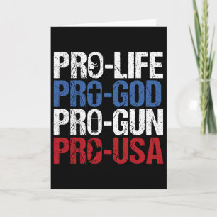 Pro Leben Gott Waffe USA Konservativ Republikanisc Karte