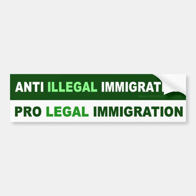 Pro LEGAL Immigration Autoaufkleber (Vorne)