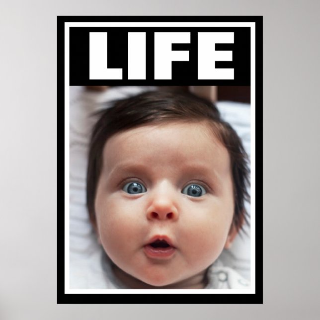 PRO-LIFE BABY DARK HAIR SÄUGLING LIFE POSTER (Vorne)