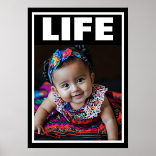 Pro-Life Baby Schönes Spanisches Baby Mädchen Poster