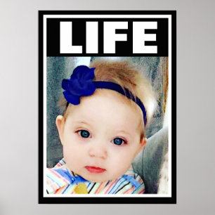 PRO-LIFE BLAUE MIT AUGEN BABY MÄDCHEN SÄUGLING LIF POSTER