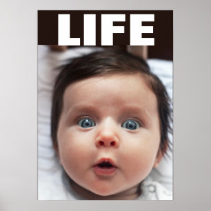 PRO-LIFE BLAUE MIT AUGEN BABY SÄUGLING LIFE POSTER