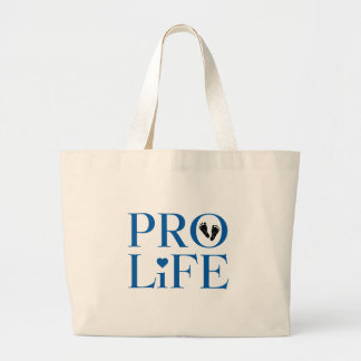 Pro Life Blue Jumbo Stoffbeutel