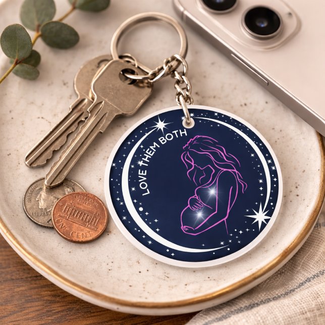 Pro-Life Christlich Symbol Eternal Soul Mama Baby Schlüsselanhänger (Von Creator hochgeladen)