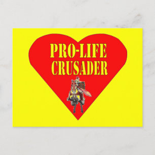 PRO LIFE CRUSADER POSTKARTE