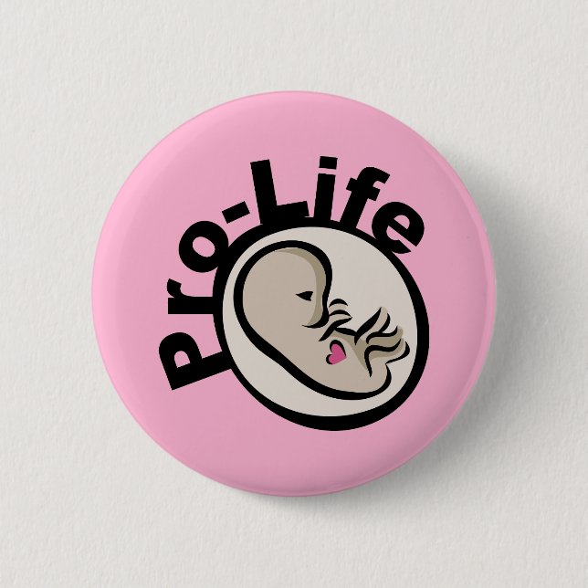 Pro-Life-Fetus-Design Button (Vorderseite)