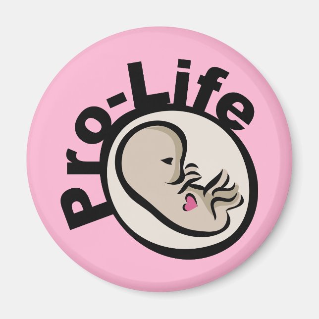 Pro-Life-Fetus-Design Magnet (Vorne)