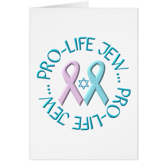 "Pro-Life-Jude" mit Star von David & Ribbons (Vorne)