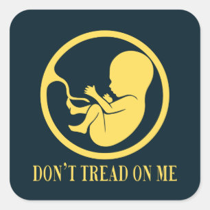 Pro-Life Katholisch Don't Tread on Me Aufkleber