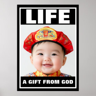 PRO-LIFE NIEDLICH-SMILING CHINESE BABY LIFE POSTER