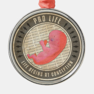 Pro Life Ornament Aus Metall