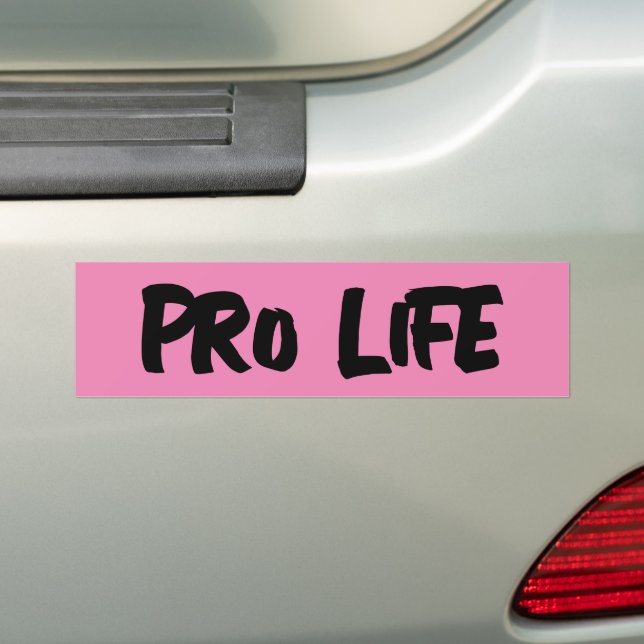 PRO LIFE PINK AUTOAUFKLEBER (Auf Auto)