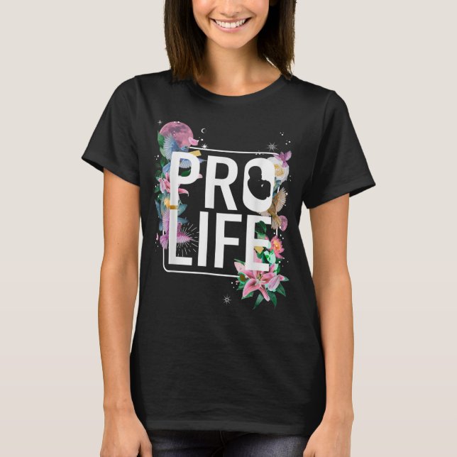Pro Life Pro God Choose Life Conservative T-Shirt (Vorderseite)
