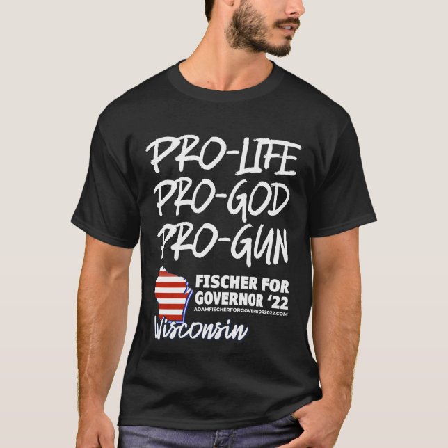 PRO LIFE, PRO GOD, PRO FAMILY T-Shirt (Vorderseite)