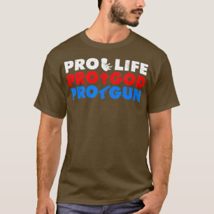 Pro-life pro god pro für eine Kontrolle Protest T-Shirt