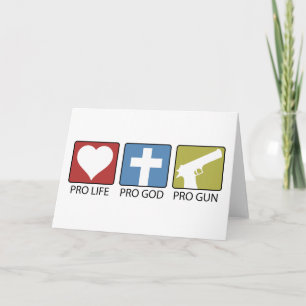 Pro Life, Pro God, Pro Gun Karte