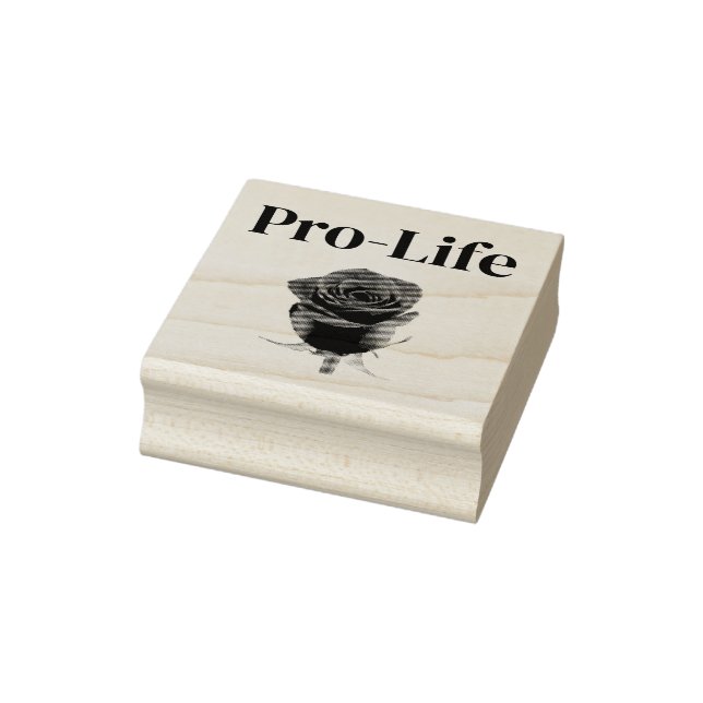 Pro-Life-Rose-Briefmarke Gummistempel (Stempel)