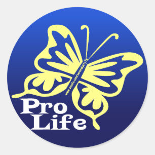 Pro Life Runder Aufkleber