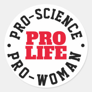 Pro-Life Science-Frauenschwärmer Runder Aufkleber