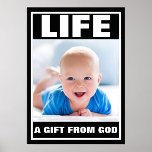 PRO-LIFE SMILING BABY BOY LEBEN POSTER
