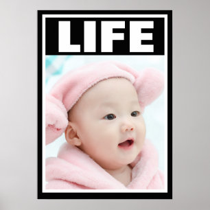 PRO-LIFE-SMILING BABY MÄDCHEN SÄUGLING LEBEN POSTER