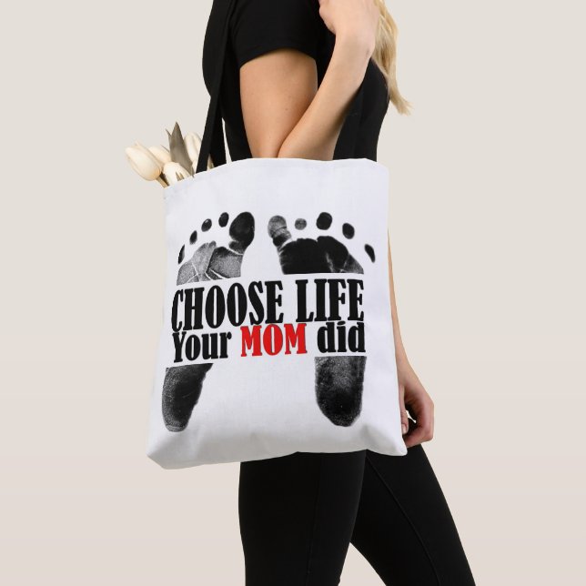 Pro-Life-Zitat mit Baby-Footprints (Von Nahem)