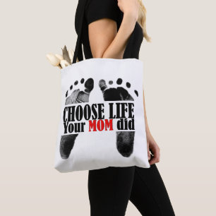 Pro-Life-Zitat mit Babyfußabdrücken