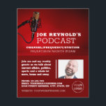 Pro Mikrofon, Podcaster, Podcast-Werbung Flyer<br><div class="desc">Pro Mikrofon,  Podcaster,  Podcast Werbung Flyer durch den Business Card Store.</div>