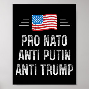 Pro Nato - Anti Putin - Anti Trump - Retro Stil - Poster
