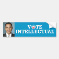 Pro-Obama-Aufkleber Intellektueller