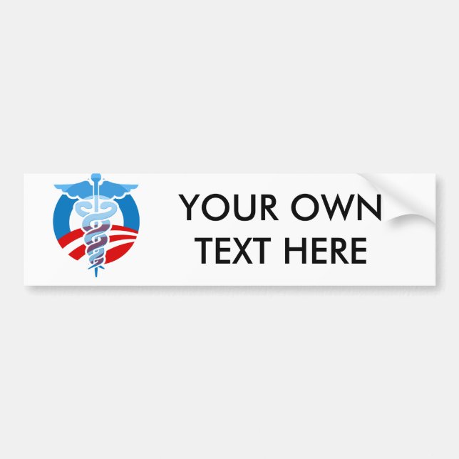 Pro-Obama-Sorgfalt Autoaufkleber (Vorne)