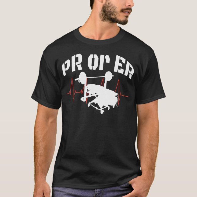 PRO oder Er Gewichtsheben der Bodybuilding Fitness T-Shirt (Vorderseite)