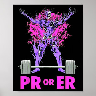 PRO oder Er Gewichtszunahme Bodybuilding Fitness G Poster