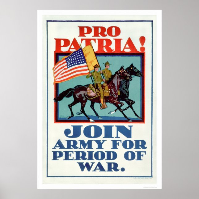 Pro Patria! Mitglied der Armee (US02096A) Poster (Vorne)
