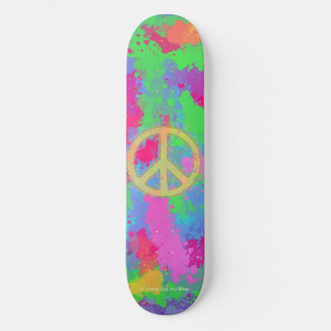 PRO PEACE SHREDDER SKATEBOARD - LIBERTY DOG PRO (Vorderseite)