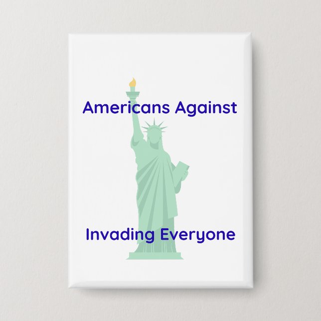 Pro Peace Statue of Liberty Button (Vorderseite)