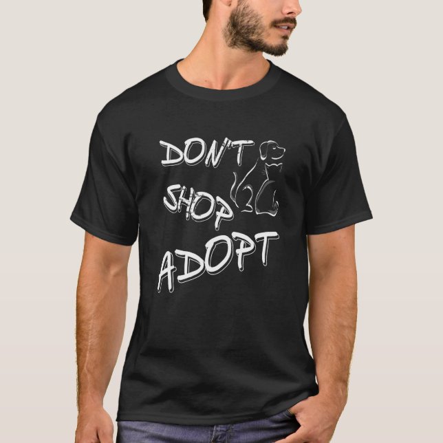 Pro Pet-Adoption nicht kaufen Adoptier T-Shirt (Vorderseite)