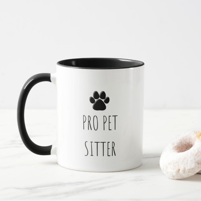 Pro Pet Sitter Tasse (Mit Donut)