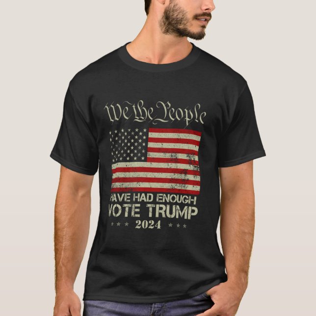 Pro republikanische Stimme Trump 2024 Wir, die Men T-Shirt (Vorderseite)