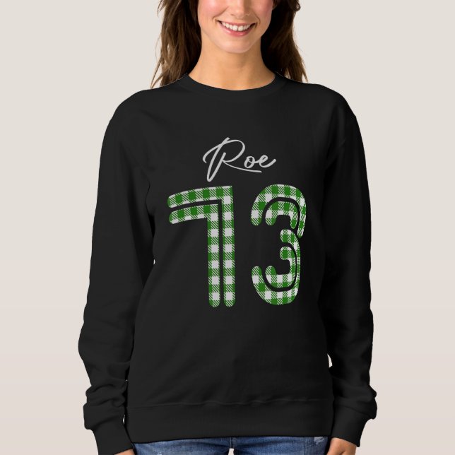 Pro Roe 1973 Buffalo Kariert Prochoice Abortion Ri Sweatshirt (Vorderseite)