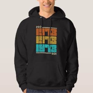 Pro Roe 1973 Vintage Feminismus Feministin Abtreib Hoodie