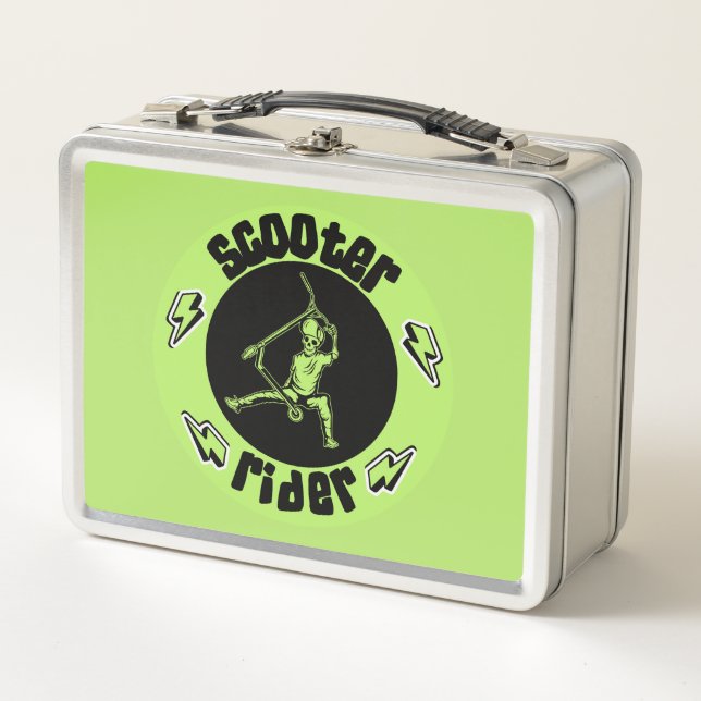 Pro Scooter Free Rider Tricks Metall Brotdose (Vorderseite)