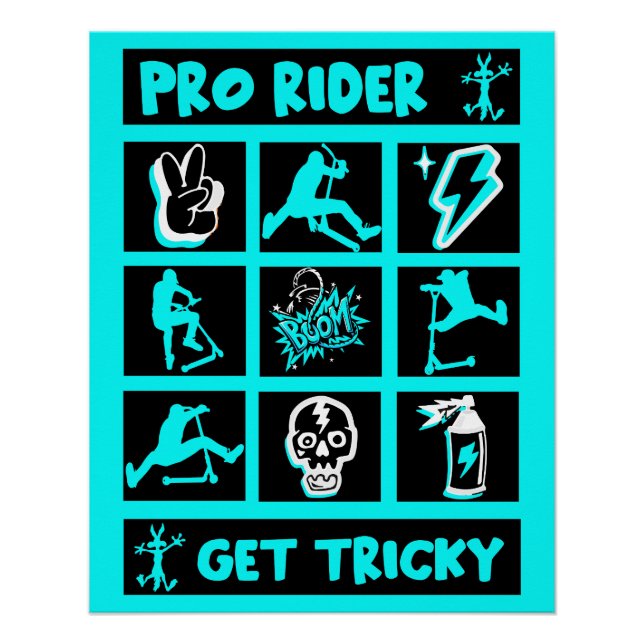 Pro Scooter Free Rider Tricks Poster (Vorderseite)