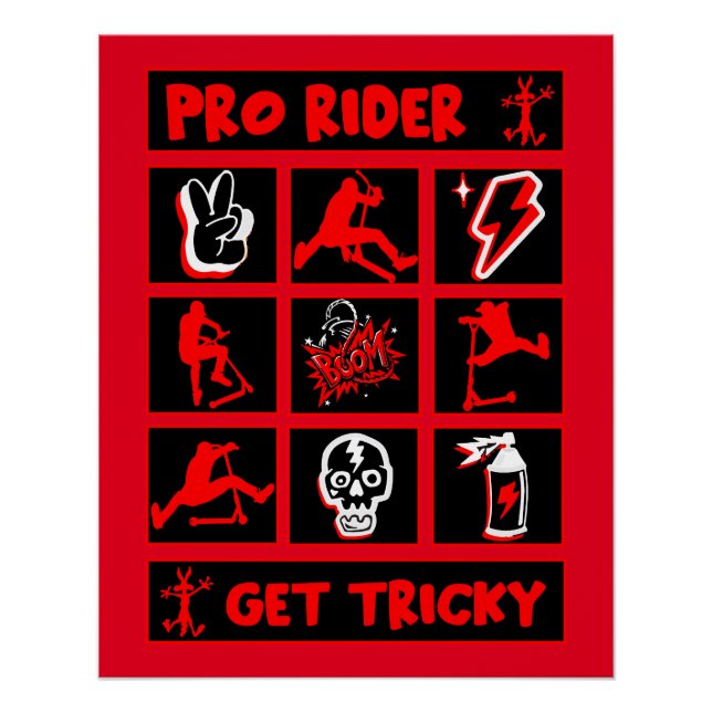 Pro Scooter Free Rider Tricks Poster (Vorderseite)