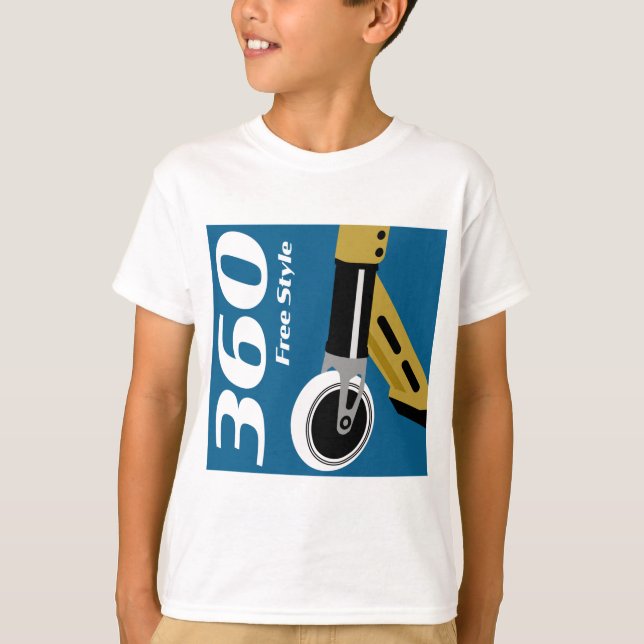 Pro Scooter Free Rider Tricks T - Shirt (Vorderseite)