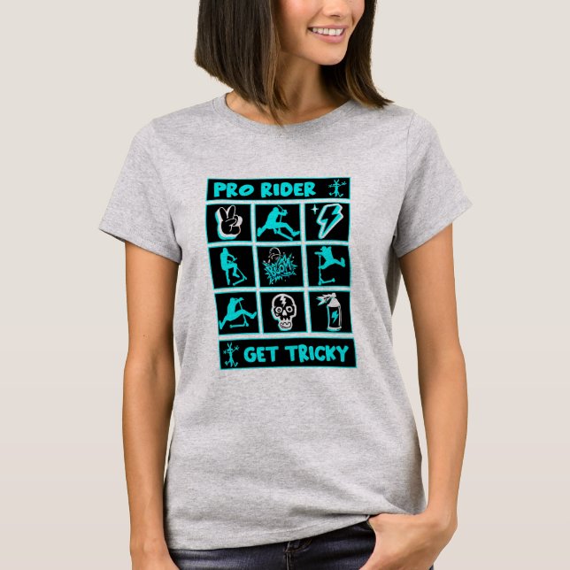 Pro Scooter Free Rider Tricks T-Shirt (Vorderseite)