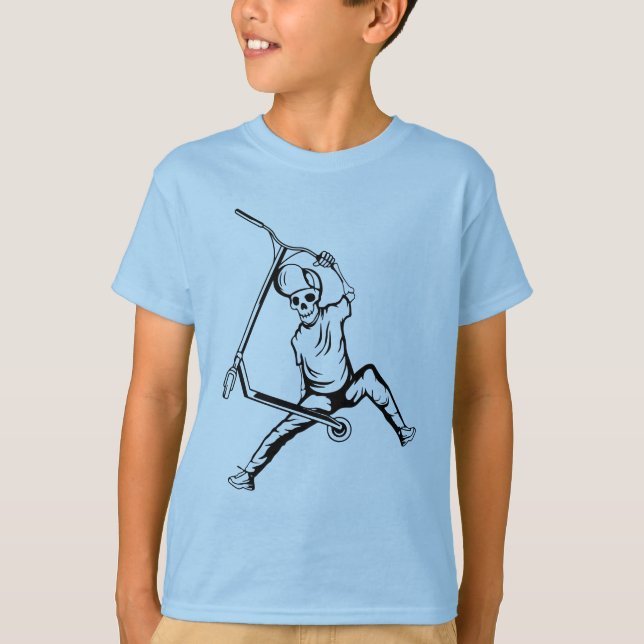 Pro Scooter Free Rider Tricks T-Shirt (Vorderseite)