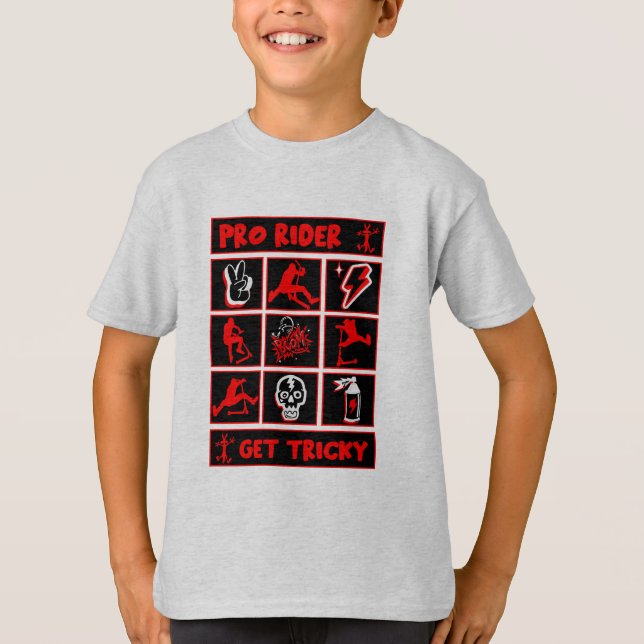 Pro Scooter Free Rider Tricks T-Shirt (Vorderseite)