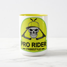 Pro Scooter Free Rider Tricks Zwei-Tone-Kaffee-Tas Zweifarbige Tasse